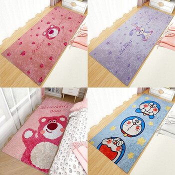 Pupan golden diamond velvet living room sofa coffee table porch bay window carpet bedroom bedside gate entrance corridor yoga floor mat strawberry bear 200x250cm