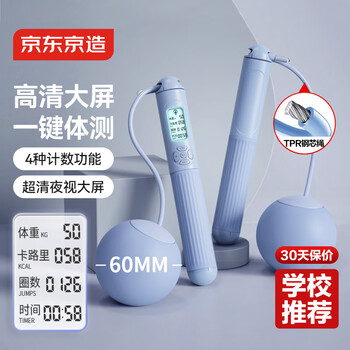 Made in tokyo, big ball ropeless skipping rope, adult counting weight-bearing weight loss, children's primary and secondary school students exam wire racing, blue