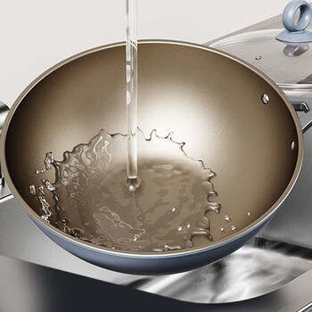 Tuojin germany imported quality titanium non-stick wok wok for omelette and pancake with less oil fume wok gas electric wok 30cm