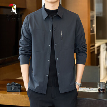 Woodpecker (tucano) business high-end spring and autumn new style lapel executive jacket men's coat middle-aged casual spring wear men's dark blue xl