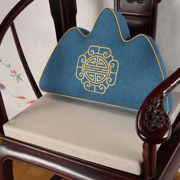 Yusenyi backrest pillow chair cushion cloud pillow bed backrest large backrest pillow sofa backrest lumbar pillow xiangyunjianxi kenaf backrest pillow 35x50x8cm with core