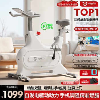 Yingerjian home spinning bike intelligent magnetic control silent sports weight loss fitness equipment indoor bicycle fitness bicycle exclusive model max self-powered power/ai intelligent adjustment resistance/aimia personal training/ai intelligent training