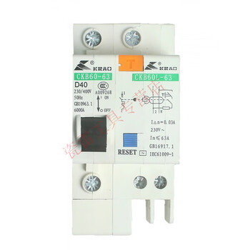 Jiangsu kailong electric small leakage circuit breaker-63c/d micro air switch 1p+n 6-63a 4p 6a 6a 3p