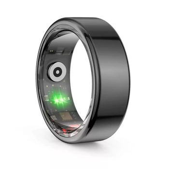 He jiangong smartring smart ring blood oxygen ring waterproof step counting calories healthy sleep black no. 8 18.1mm other