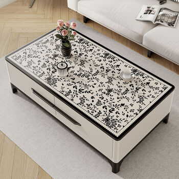 Fantasy coffee table tablecloth no-wash living room coffee table tv cabinet dining table cloth mat mijing qili 60 80cm easy to wipe and no-wash