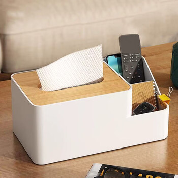 Hundred-character tissue box desktop tissue box home living room restaurant napkin straight box coffee table remote control storage box