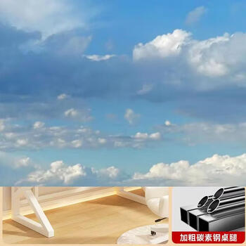 Yusen yijingdongdong learning home bedroom solid wood electric desk board bookshelf integrated desk simple children's electric (18mm thickness) white shelf-grey oak color 3-layer bookshelf 130x60x74cm