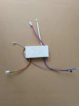 Led moving head fan light electric drive controller gk-fx01 offline voice dc variable frequency remote control driver gk offline voice 50-72w*2 single receiver