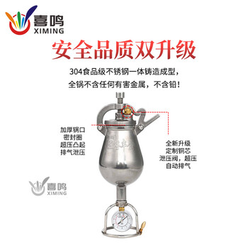 Yong huan xi ming 380ml upgraded version large capacity 304 stainless steel household small micro popcorn machine grain amplifier