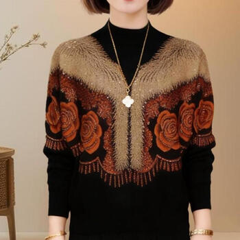 2026 spring and winter fashionable and age-reducing half turtleneck long-sleeved tops fashionable versatile bottoming shirt for women black 3xl (145-165 pounds)