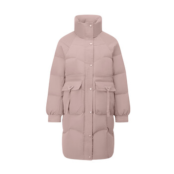 Qianrenggang (chericom) qianrenggang 2025 autumn and winter new long down jacket stand collar versatile warm commuting cold-resistant jacket y309133y rose pink 88132 s 160/84a