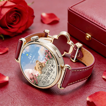 Huawei four-leaf clover little swan limited edition huawei watch watch gt6 smart watch health monitoring sports huawei gt6 new huawei original watch bluetooth ladies huawei gt6_41mm floating white + red four-leaf clover magnetic strap