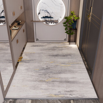 Fantasy light luxury entry carpet new chinese style entry door floor mat door mat entrance door entrance foot mat home floor mat ink dyeing 250cmx350cm high-end belgian velvet/quality