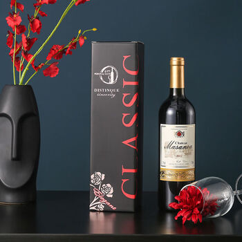 Fantasy red wine packaging gift box single and double wine gift handbags 2 red wine boxes carton black inner box 5 boxes