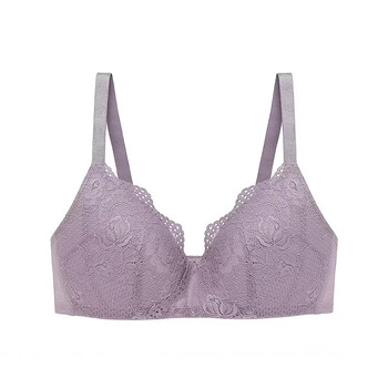 Triumph official flagship simple rita lace autumn thin cup comfortable bra no wire bra e003863 purple-ut 75c