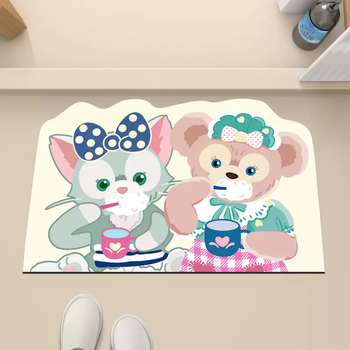 Yusen yi xing delu soft diatom mud bathroom floor mat bathroom anti-slip bathroom foot mat water-absorbent door mat water control mat g166 (1) 70x110cm