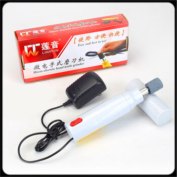 He jiagong knife sharpener artifact knife sharpener fully automatic small new household kitchen knife electric grinder quick grinding stone white knife sharpener + 1 coarse stone