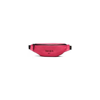 Nike (nike) men's and women's waist bag, lightweight carrying single pocket design, close-fitting storage, non-slip straps, pink nylon material, rosa one size