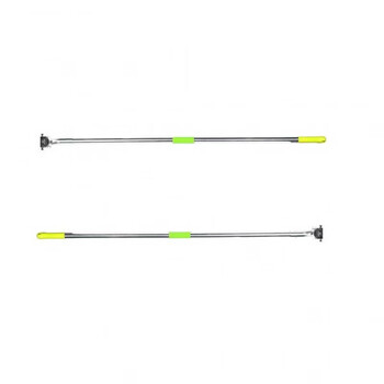 Dust push rod stainless steel mop rod dust push clip head dust push rack mop holder flat mop accessories 60cm 20 pcs + 80cm 20 pcs shelf chuck style