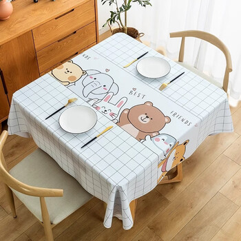 Fantasy square disposable dining table mat coffee table cloth table good friend/print 110x110cm
