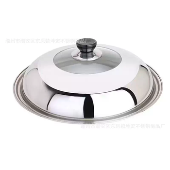 Yusenyi 304 stainless steel pot lid household cooking pot lid explosion-proof and high temperature resistant 32cm 34cm frying pan universal combination lid with plastic top bead-40cm