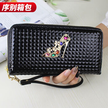 Ye yu's new european and american women's wallet women's long multi-functional wallet women's zipper clutch wallet b822# wine red