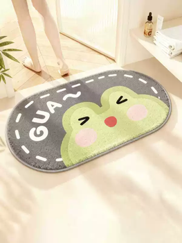 Yusenyi bathroom anti-slip carpet mat cartoon mat special bathroom water-absorbent bathroom entrance bathroom dry floor (newly upgraded close-weaving technology non-slip and durable) 50x80cm (water-absorbent and quick-drying recommended for conventional type bathroom entrance)