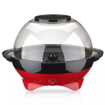 Zhizhou popcorn machine children's mini fully automatic gift children's fun electric can add sugar and refuel round chassis detachable diy 5l small red round machine 906220v european plug