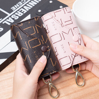 Dl fat donglai's same key bag, women's fashionable multi-functional key bag, couple's waist hanging large capacity korean style lock, fashionable key bag, fruit green, 3-year warranty