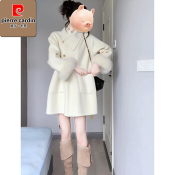 Pierre cardin (pierre cardin) small and rich, unique and super good-looking cloak, woolen coat, woolen coat, women's autumn 2025 new style s