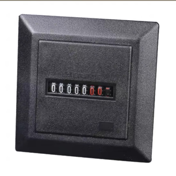 Hm-1 mechanical industrial timer 6-digit punch equipment work timer buckle guide rail installation 24v220v black (hm-1/photographed note voltage)