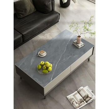 Chanting pattern gray living room coffee table mat leather table mat coffee table tablecloth waterproof, oil-proof, anti-scalding, no-wash thick ad2+van gogh gray 90x150cm