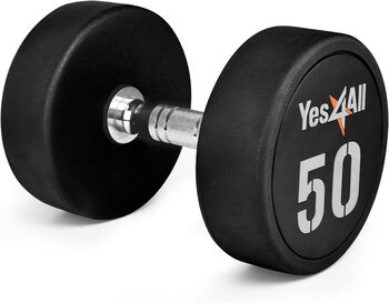 Yes4all polyurethane dumbbell band 550 lbs for muscle building j1 50 lbs j1 50 pounds