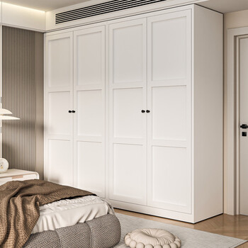 Yusenyi steel household wardrobe bedroom simple large-capacity storage cabinet small apartment rental combination storage iron wardrobe double-door metal wardrobe no formaldehyde no odor self-installation
