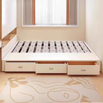Yusenyi no bedside storage bed small apartment tatami bed row frame drawer bed can encrypted version tatami single bed delivery other silent frame structure 32 high