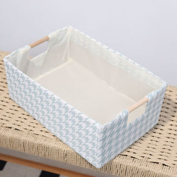 Fantasy old book storage artifact underwear storage dormitory college student storage basket drawer-type foldable desktop storage box blue small size