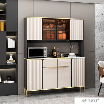 Chiweng lw0 light luxury solid wood sideboard integrated wall wine cabinet multifunctional italian slate storage cabinet modern simple collection light luxury 180cm sideboard (double layer) master comes to install