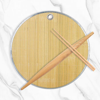 Fantasy winter solstice pure handmade dumpling curtain household food-grade dumpling set bamboo wooden rolling pin bamboo chopsticks home kitchen portable dumpling set (dumpling curtain bamboo chopsticks 50 rolling pins)