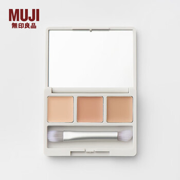Muji three-color concealer palette oau4cc2a 1.5g