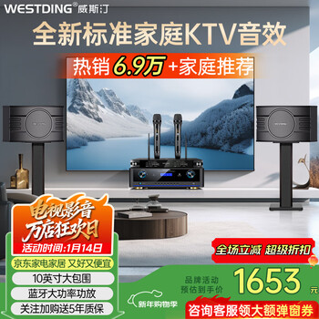 Westin home ktv audio set singing complete equipment karaoke cinema conference stage commercial supermarket home living room newly upgraded 108 speaker set 108 standard edition +811+k81