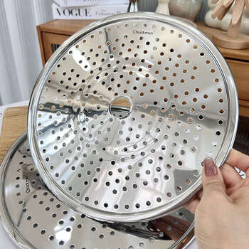 Yusenyi thickened steamer, water-isolating steaming rack, steamer sheet, steaming curtain, large compartment, steamer grate 30cm