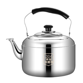 Tuojin teapot large capacity 5 liter old-fashioned teapot large diameter separate kettle stainless steel thickened whistle kettle boil water thickened 304 style whistle kettle + scouring pad + descaling agent 1ml 3 liters small - about 6 pounds of water half a small thermos bottle capacity