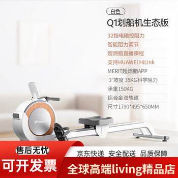 Merrick super fat burning q1 rowing machine home intelligent magnetic control aerobic fitness white - supports huawei sports health app