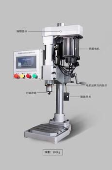 Ji litian fully automatic servo tapping machine cnc drilling machine high-precision drilling and tapping dual-purpose machine drilling machine multi-axis drill wszk09 dual servo (tapping and drilling machine)
