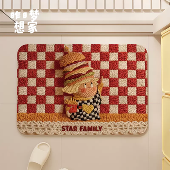 Yusenyi cartoon stars water-absorbent mats for shower rooms quick-drying and non-slip household bathroom toilet door mats hamburg stars water-absorbent thickened upgraded height 60cm width 90cm