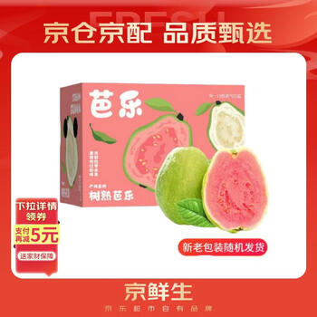 Jingxiansheng red heart pearl guava, net weight 3kg, single fruit 150g+, fresh fruit new year gift box