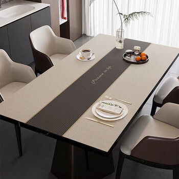 Wing fantasy waterproof and high temperature resistant tablecloth pvc wash-free leather table mat easy care stain-resistant coffee table tablecloth desk mat splicing element table mat a 75cmx140cm lightning delivery