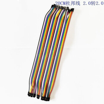 Dengshitang 2.0mm to 2.54/2.0mm dupont line breadboard jumper arduino microcontroller development board experimental connection wire diy electronic experimental connection wire wire arrangement durable 2.0mm to 2.0mm (2p female to 2p female) 1 row