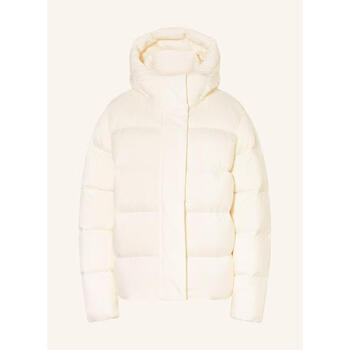 Tommy hilfiger women's down jacket warm, windproof and waterproof lightweight hooded stand collar short quilted winter commuting jacket simple ecru one size | xxl