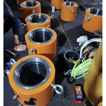 Pupan hollow 100-ton oil-top hydraulic hanging basket anchor extended stroke prestressed tensioner through-core jack 100t-100 medium hole 110 anchor 2-9 holes 60kg